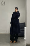 BASERANGE Tagus wool coat BAS-COTAP-WO-WI23-SHENLAN Dark blue